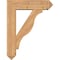 Ekena Millwork Funston Arts and Crafts Smooth Bracket w/ Offset Brace, Western Red Cedar, 7 1/2"W x 28"D x 36"H BKT0806X28X36FST03SWR - alternate 4